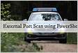 External Port Scan using PowerShell